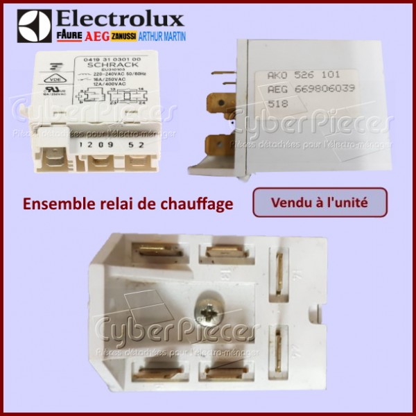 Ensemble relai de chauffage Electrolux 50296242006 CYB-311298