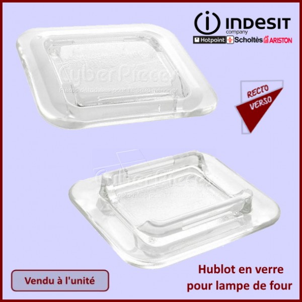 Verre Hublot De Lampe de four Indesit C00132816