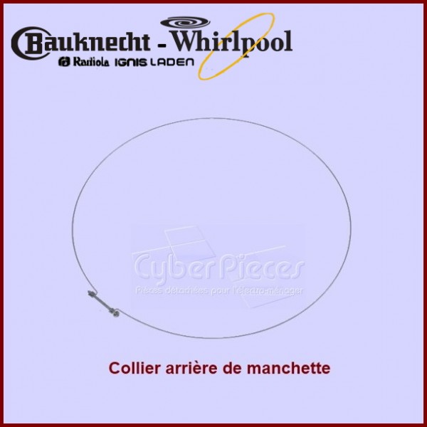 Cerclage arrière de manchette Whirlpool 481249218017 CYB-083928