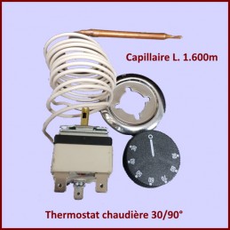 Thermostat chaudière 30/90° - Capillaire L. 1.600m CYB-310581