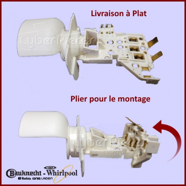 Douille De Lampe 486081500299 Whirlpool CYB-048972