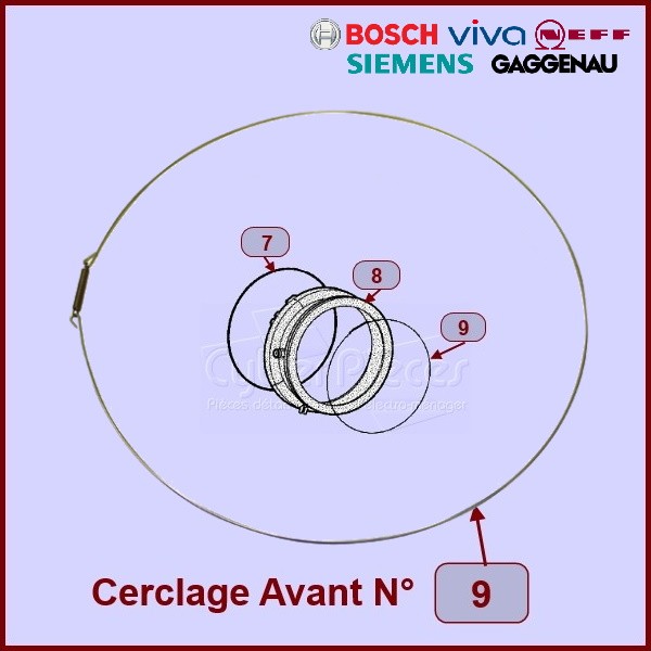 Cerclage avant de manchette Bosch 00439671 CYB-291316