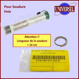 Soudure alliage pour cuves Inox (10cm) XG-281 CYB-142298