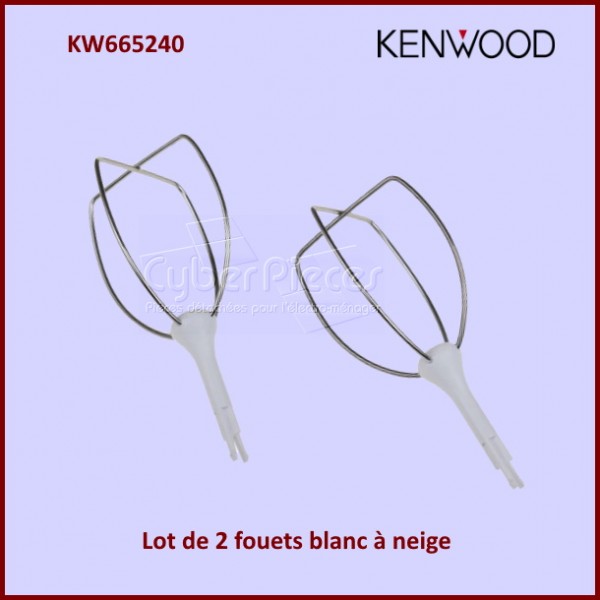 Lot de 2 fouets Kenwood KW665240 CYB-107372