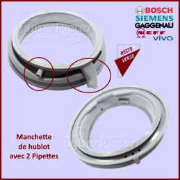 Manchette de hublot avec 2 Pipettes Bosch 00680405 CYB-095167