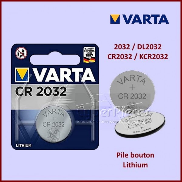 Varta Pile bouton CR2032 5 Pièce/s