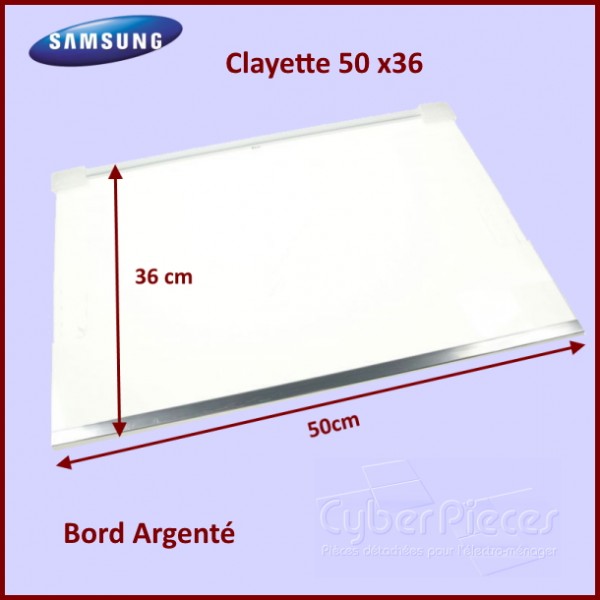 Clayette 50X36 Bord Argenté