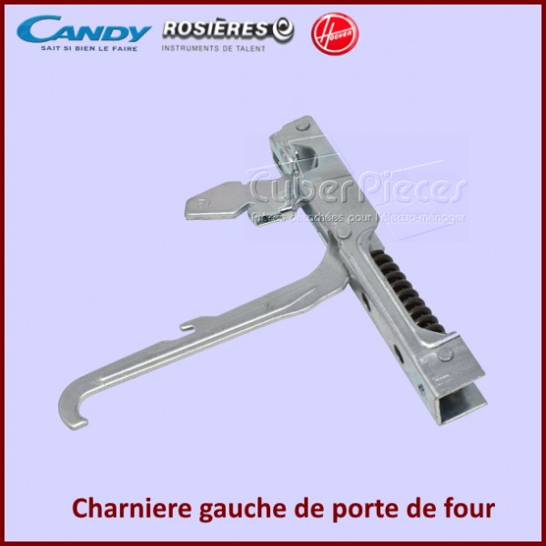 Charniere gauche de porte de four Candy 93703932 CYB-133395