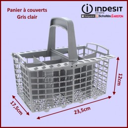 Panier à couverts Gris clair Indesit C00094297 CYB-013703