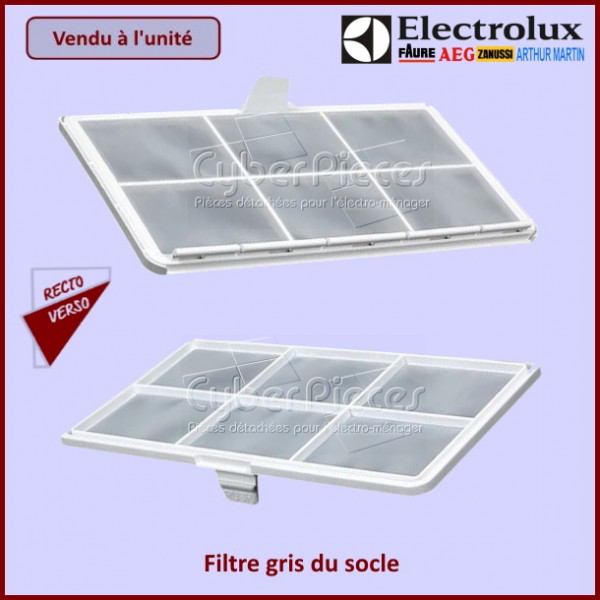 Filtre gris du socle Electrolux 1366344032 CYB-009119