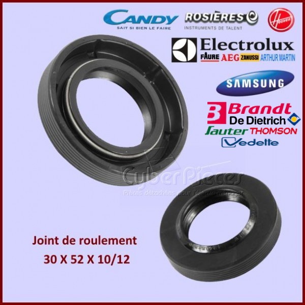Joint d'axe 30x52x10/12mm Electrolux 50095515008 CYB-009973