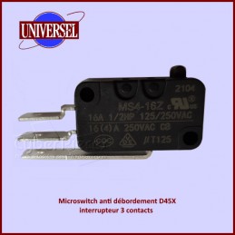 Microswitch anti débordement D45X interrupteur 3 contacts CYB-146128