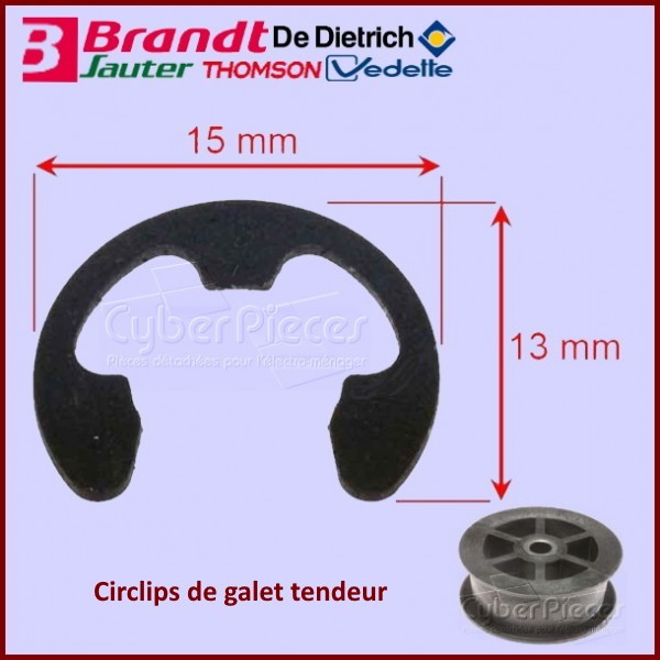 Circlips de galet tendeur Brandt 57X0614 CYB-228602