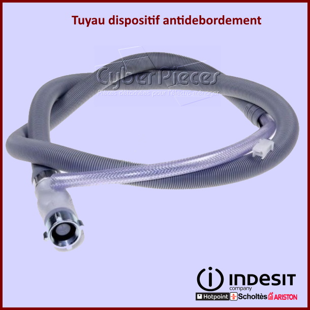 Tuyau dispositif antidebordement Indesit C00372679