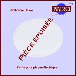 Cache plaque 160mm Blanc...