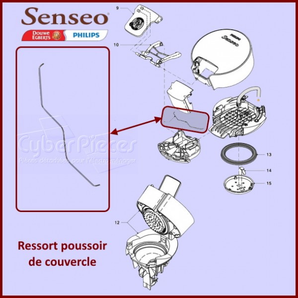 Ressort poussoir Senseo 422224001413