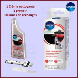 Kit de nettoyage vitrocéramique WPRO 484000008418 CYB-177016