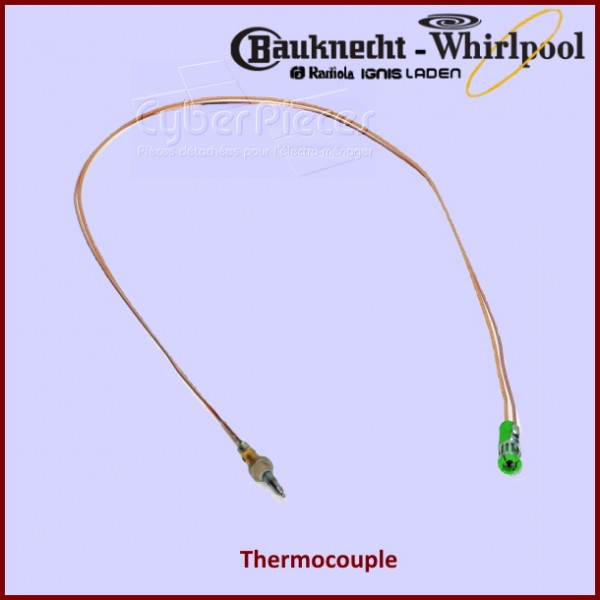 Thermocouple Whirlpool 481010566187 - Pièces table de cuisson