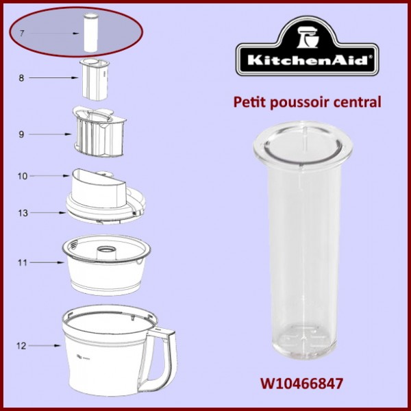 Petit poussoir central Kitchenaid W10466847