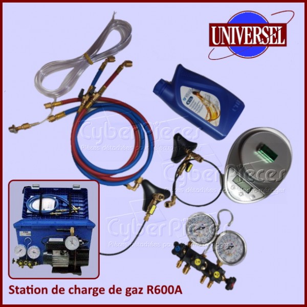 Station de charge de gaz pour R600A / R290 / R1270 CYB-141840
