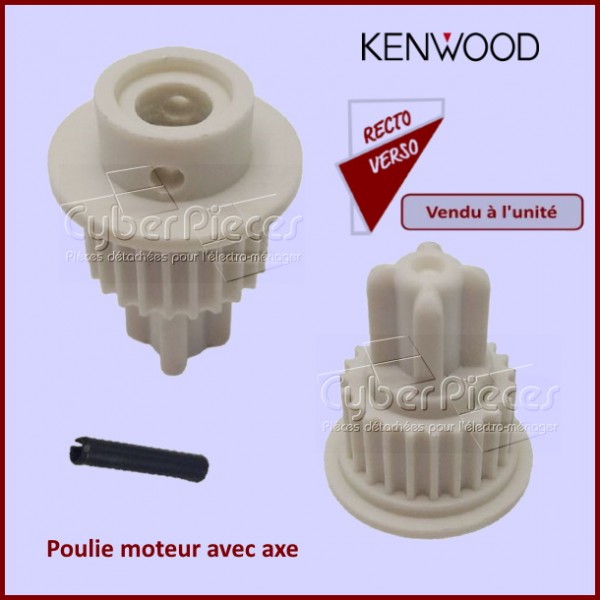 Poulie moteur avec axe Kenwood KW716584 CYB-198387