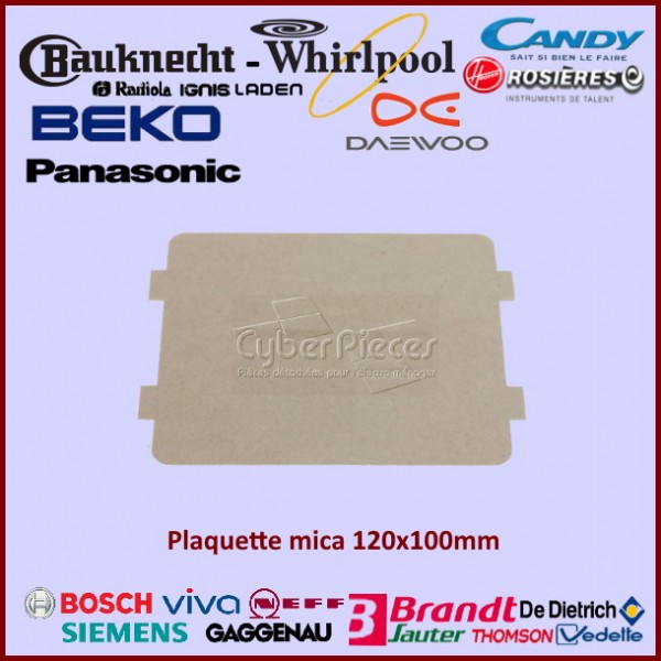 Plaquette mica 120x100mm Candy 49006032 CYB-209731