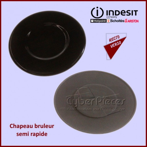 Chapeau bruleur semi rapide Indesit C00259878 CYB-343923