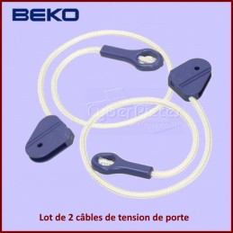 Lot de 2 câbles de tension de porte Beko 1881050300 CYB-218030