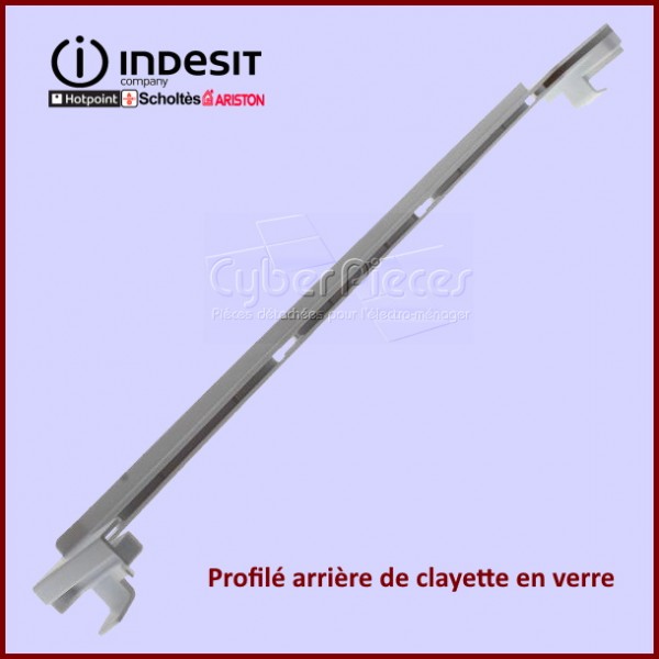 Profilé arrière de clayette Indesit C00281600 CYB-349727