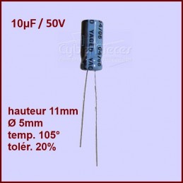 Condensateur 10,0µF (10,0MF) 50 Volts CYB-385107