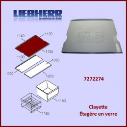 Tablette en verre complète Liebherr 7272274 CYB-074667