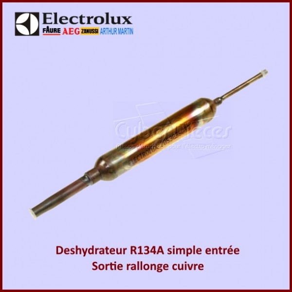 Deshydrateur R134A simple entrée - Sortie rallonge cuivre CYB-130226