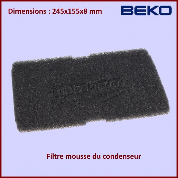 Filtre Mousse du condenseur BEKO 2964840100 CYB-405409