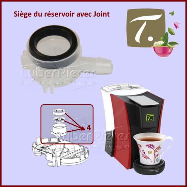 Siège du réservoir avec Joint SPECIAL T Delonghi WI1614