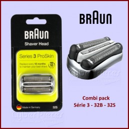Tête et couteau de rasoir Série3 - 32B - 32S Braun 81483732 CYB-218405