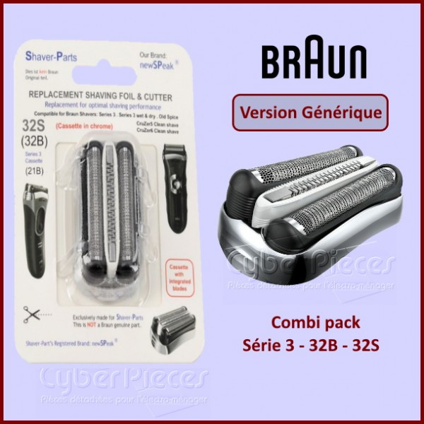 Combi pack Série 3 - 32B - 32S Braun 
