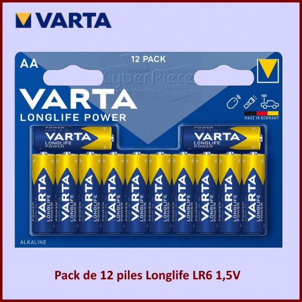 Blister de 2 piles VARTA - LR14 - C - Longlife UM2 - Alcaline - 1.5V