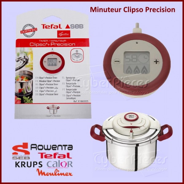 Pièces détachées petite cuisson Seb Minuteur gris pour autocuiseur clipso  control - x1060001