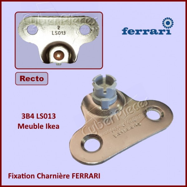 Fixation Charnière FERRARI 3B4 LS013 Meuble Ikea 28x32