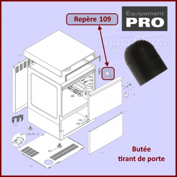 Butée tirant de porte 049286 - 504644 CYB-276566