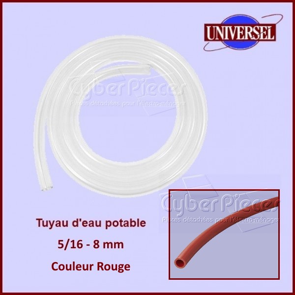 Tuyau d'eau potable 5/16" - 8mm - Vendu au mètre CYB-105651