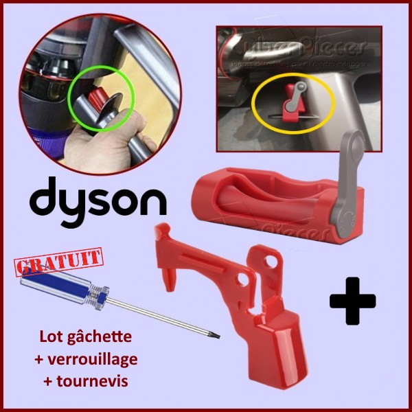 Lot gâchette et verrouillage + tournevis gratuit Dyson V10 - V11