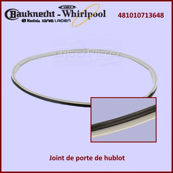 Joint de porte de hublot Whirlpool 481010713648 CYB-190282