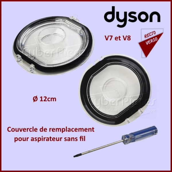 Couvercle arrière de moteur pour aspirateur Dyson V7 V8, 1 véritable  couvercle de moteur, 1 post-filtre HEPA et 2 pré-filtres : :  Cuisine et Maison