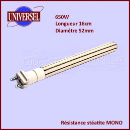 Résistance chauffe-eau stéatite 650W - MONO CYB-158787