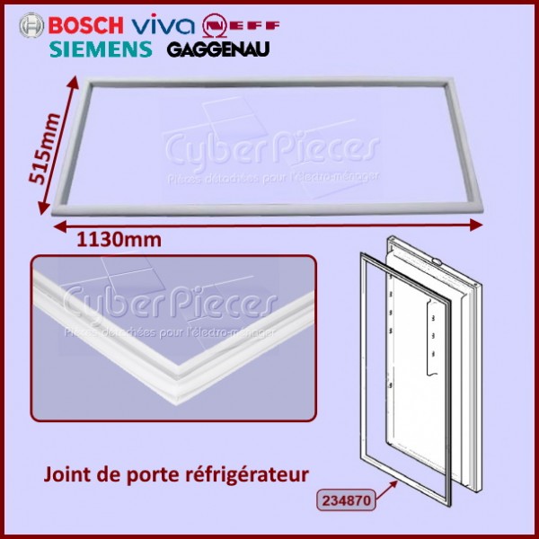 Joint bas de porte BOSCH, SIEMENS, NEFF, GAGGENAU, VIVA, DE