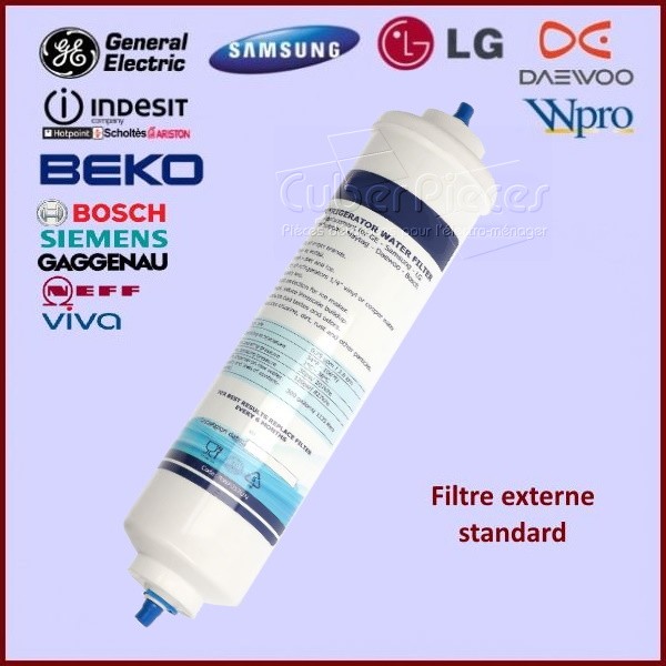 Filtre DA29/Wpro pour frigo - Filtre à eau APP100 Wpro compatible