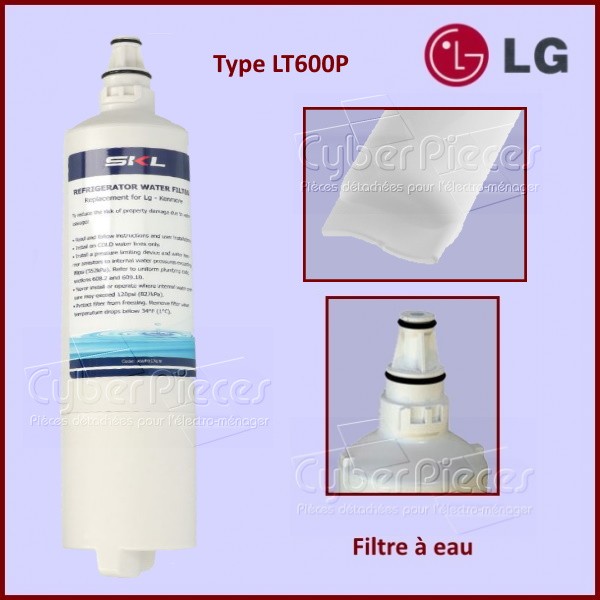 Filtre à eau pour réfrigérateur Us - LG 5231JA2006F - lt600p - Pièces  réfrig