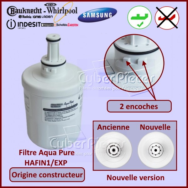 Filtre Aqua Pure Samsung DA2900003 - Version d'origine - Pièces réf