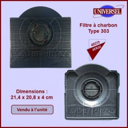 Filtre charbon AIRFORCE FC120 AFFCAF16CS 480122100934 FC120